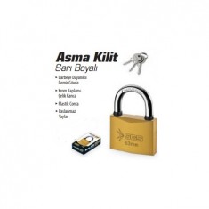 ASMA KİLİT SARI BOYALI 25 MM