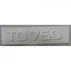 TD 75 D MODEL ETİKETİ