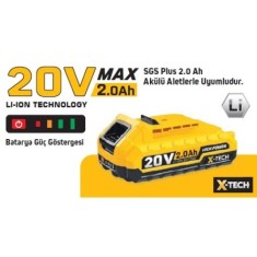 SGS5497 20 VOLT YEDEK BATARYA (2.0Ah)