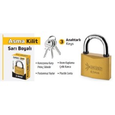 ASMA KİLİT SARI BOYALI 50 MM