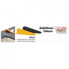 SGS 6176 DERZ SEVİYE TESPİT KLİPS TAKOZU PK/100 AD SARI