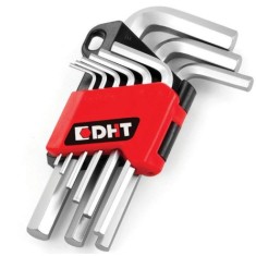 9 LU  ALLEN ANAHTAR SET KISA NİKEL