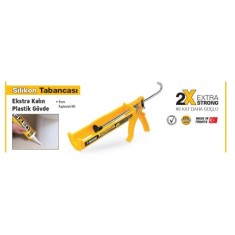 SİLİKON TABANCASI PROFESYONEL PLASTİK(SİYAH)