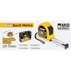 ŞERİT METRE 5*25 (ÇİFT STOP)