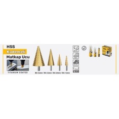 HSS KADEMELİ MATKAP UCU 4-12 MM