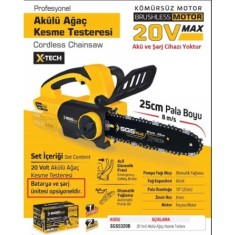 SGS5320B AKÜLÜ AĞAÇ KESME TESTERESİ 20V (KÖMÜRSÜZ MOTOR)