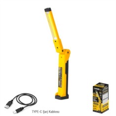 SGS 5056 ŞARJLI LED FENER 800 LÜMEN KATLANIR 3,7 VOLT 2000 MAH