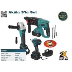 TRICRAFT 5104 AKÜLÜ 3’LÜ SET