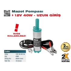 TRICRAFT 5502 MAZOT POMPASI 12V 40W - UZUN GİRİŞ