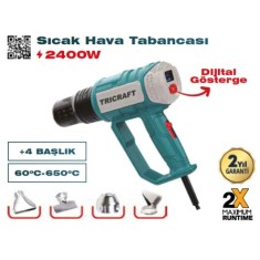 TRICRAFT 7541 SICAK HAVA TABANCASI 2400W DİJİTAL