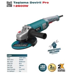 TRICRAFT 7122 TAŞLAMA DEVİRLİ PRO 2600W