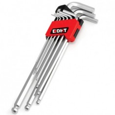 9'LU YUV. BAŞLI ALLEN ANAH SET EXTRA UZUN NİKEL